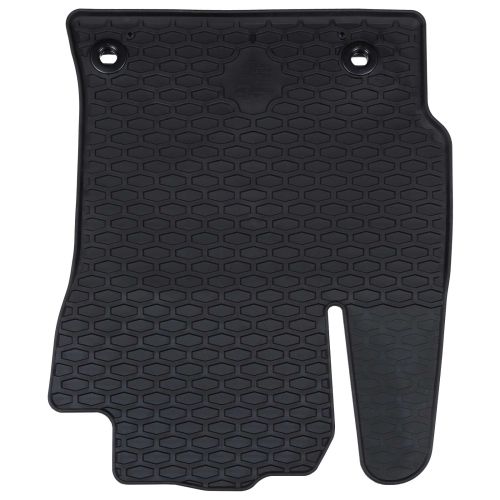 Автомобилен килим 4 pcs Черен Каучук