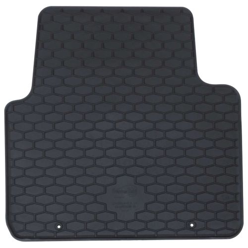 Автомобилен килим 4 pcs Черен Каучук