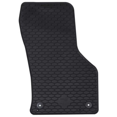 Автомобилен килим 4 pcs Черно Каучук