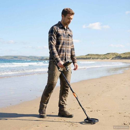 Метални детектори с LCD дисплей 3 модела 19 см намотка Черен