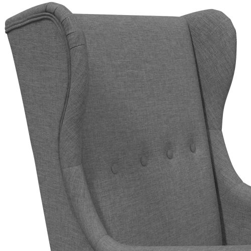 фотьойл Тъмен сив текстил