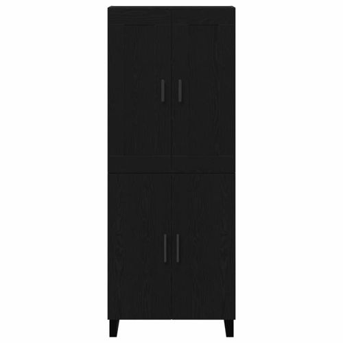 Висок шкаф Черния дъб 69,5 x 34 x 180 см Инженерно дърво