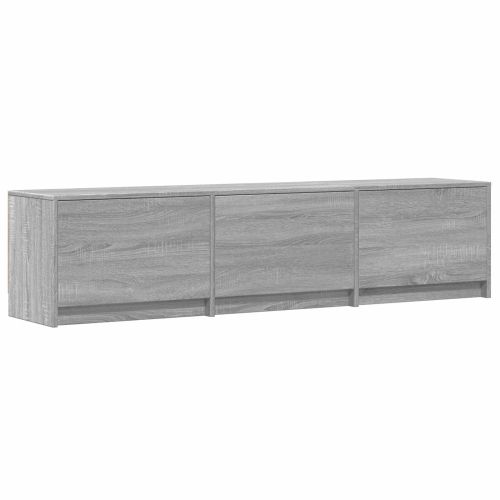 TV шкаф с LED 165x34x40 см Сиво Сонома