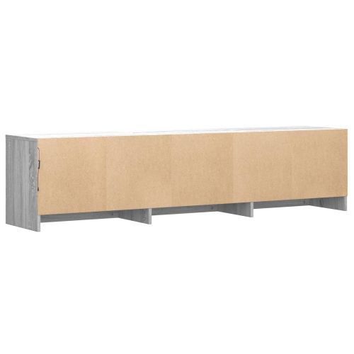 TV шкаф с LED 165x34x40 см Сиво Сонома