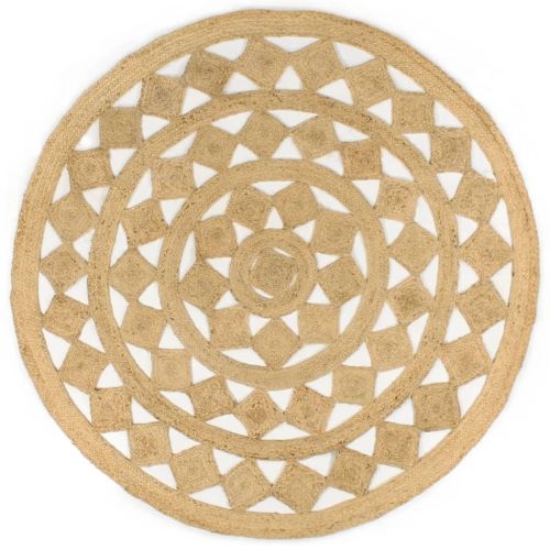 Ръчно плетен килим от юта, 180 см