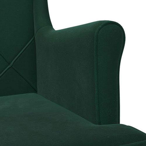 фотьойл Тъмен зелен Кадифе