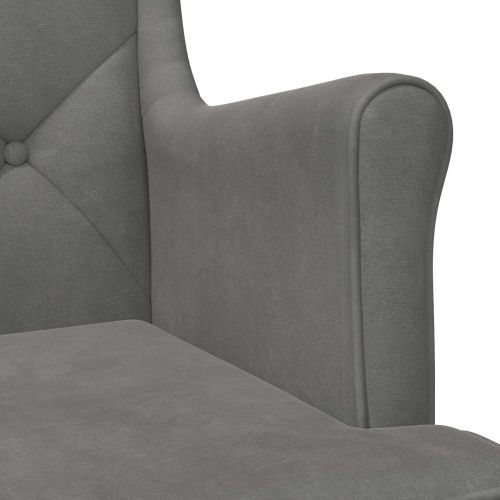 фотьойл Тъмен сив Кадифе