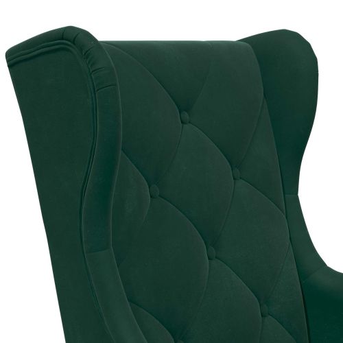 фотьойл Тъмен зелен Кадифе