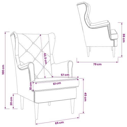 фотьойл Тъмен зелен Кадифе