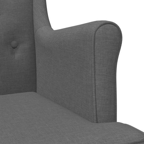 фотьойл Тъмен сив текстил