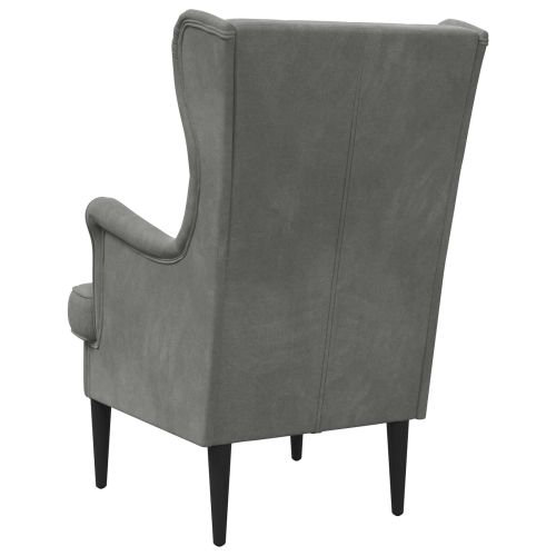 фотьойл Тъмен сив Кадифе