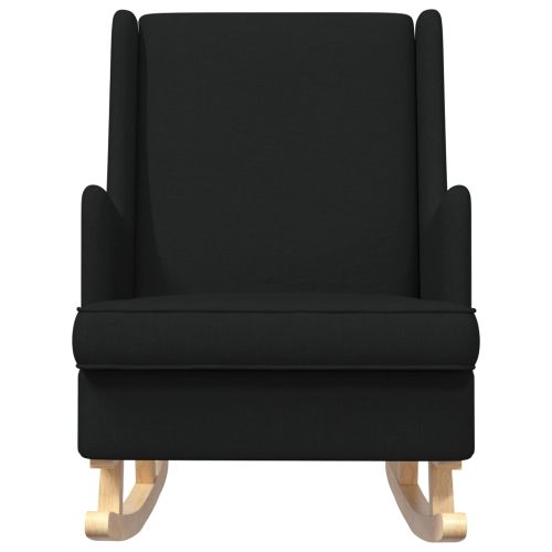 Люлеещ се стол Черен 62 x 80 x 85 см текстил