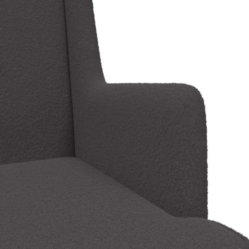 Люлеещ се стол Тъмносиво 62 x 80 x 85 см Букле