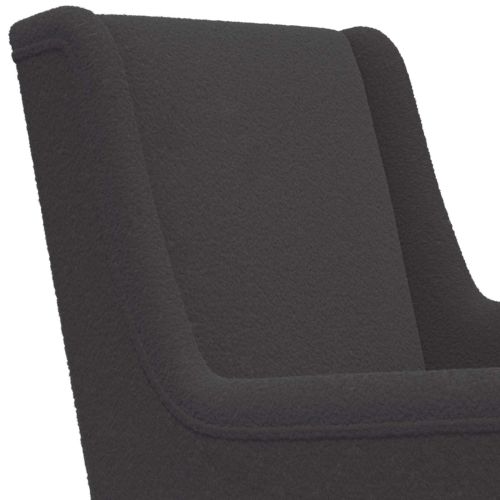 Люлеещ се стол Тъмносиво 62 x 80 x 85 см Букле
