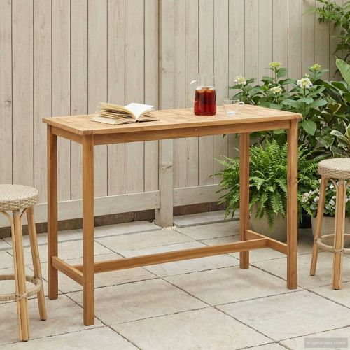 Бар маса Натурално 150 x 75 x 105 см Солидно тиково дърво