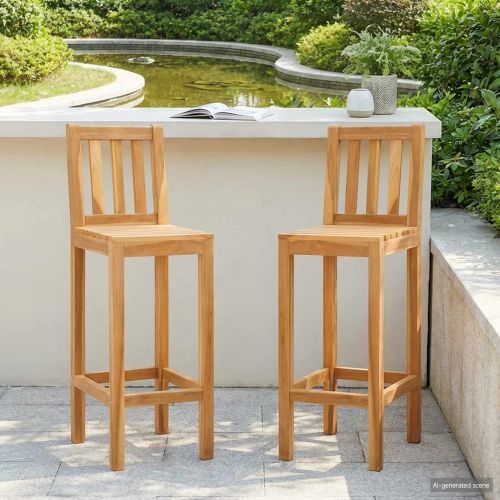 Бар стол 2 pcs Нетретирано 35 x 45 x 110 см