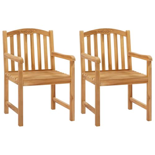 Ръчно изработен стол с рози 2 pcs Натурално 58 x 60 x 90 см