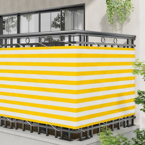 Балконен екран 110 x 200 см Оксфордска тъкан Правоъгълна
