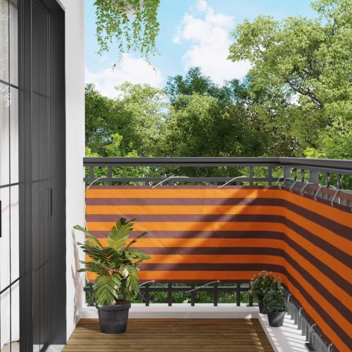 Балконен екран Оранжево и кафяво 75 x 200 cm