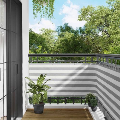 Балконен екран 75 x 300 cm PU покрит оксфорд алу