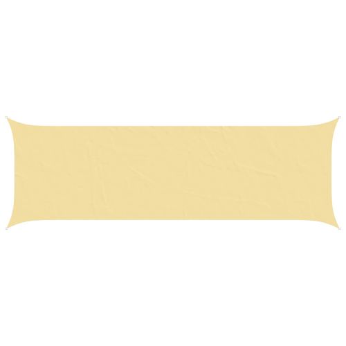Слънчево платно за сянка Пясък 6 x 2 m 100% полиестер Оксфорд