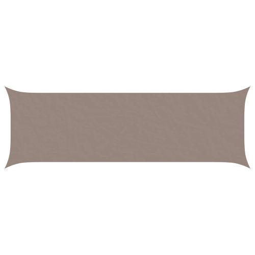 Слънчево платно за сянка Таупе 6 x 2 m 100% полиестер Оксфорд