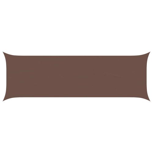 Слънчево платно за сянка Кафяво 6 x 2 m 100% полиестер Оксфорд