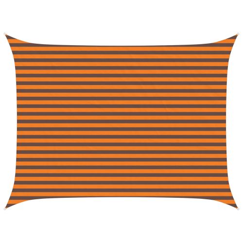 Слънчево платно за сянка Оранжево и кафяво 4 × 3 m