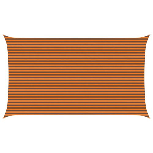 Слънчево платно за сянка Оранжево и кафяво 7 x 4 m