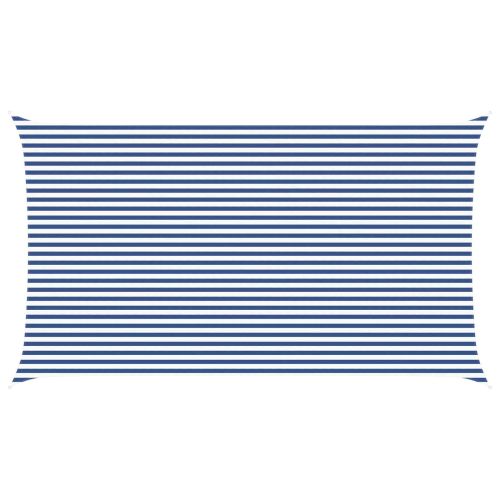 Слънчево платно за сянка Синьо и бяло 7 x 4 m