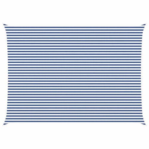 Слънчево платно за сянка Синьо и бяло 7 x 5 m