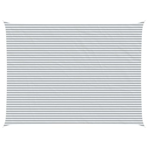 Слънчево платно за сянка Светлосив и бял 8 x 6 m