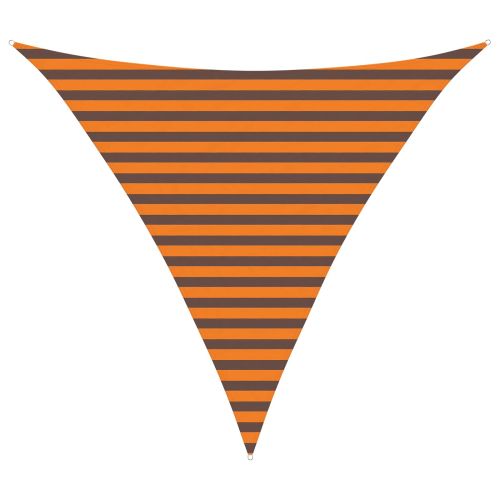 Слънчево платно за сянка Оранжево и кафяво 3 x 3 x 3 m