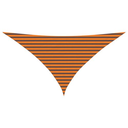 Слънчево платно за сянка Оранжево и кафяво 3,5 x 3,5 x 4,9 m