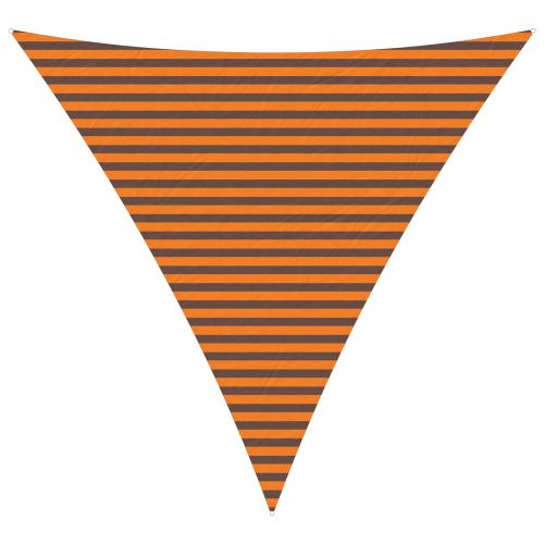 Слънчево платно за сянка Оранжево и кафяво 4 x 4 x 4 m