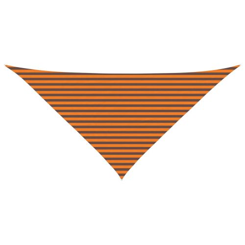 Слънчево платно за сянка Оранжево и кафяво 4 x 4 x 5,8 m