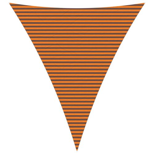 Слънчево платно за сянка Оранжево и кафяво 5 x 6 x 6 m