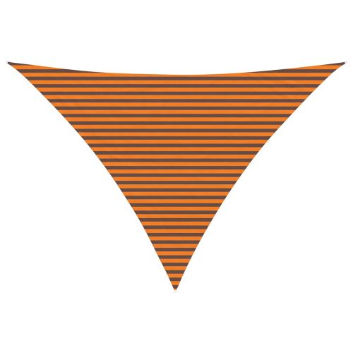 Слънчево платно за сянка Оранжево и кафяво 5 x 5 x 6 m