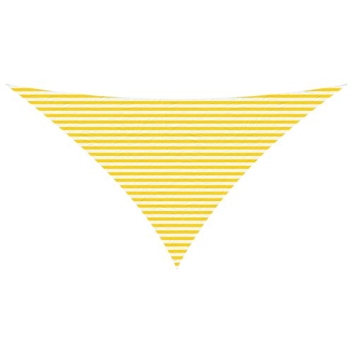 Слънчево платно за сянка Жълт и бял 7 x 5 x 5 м