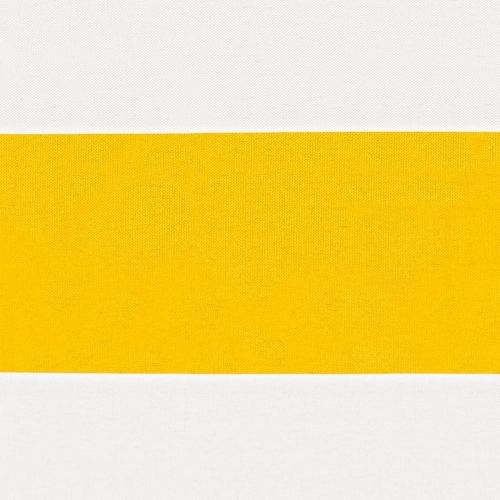 Слънчево платно за сянка Жълт и бял 3,5 x 3,5 x 4,9 m