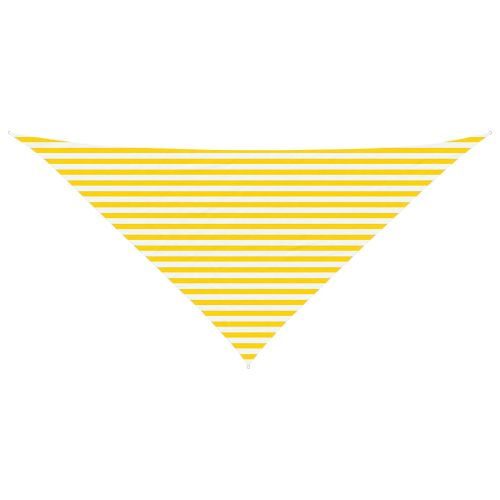 Слънчево платно за сянка Жълт и бял 4 x 4 x 5,8 m