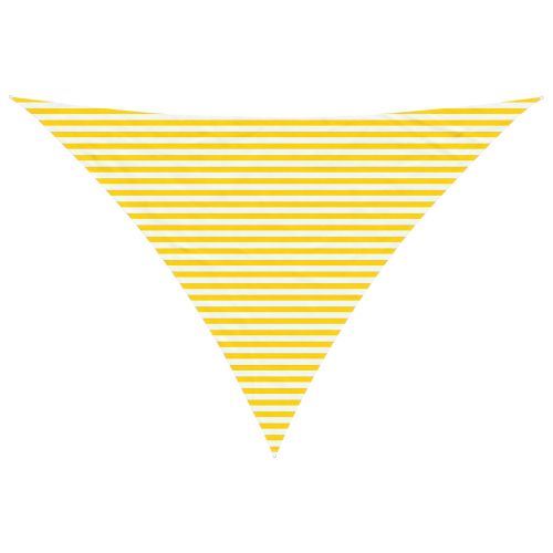 Слънчево платно за сянка Жълт и бял 5 x 5 x 6 m