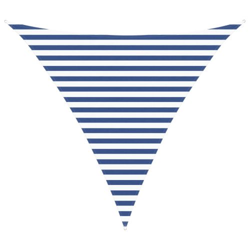 Слънчево платно за сянка Синьо и бяло 3 x 3 x 3 m