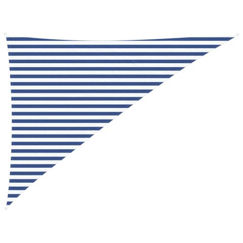 Слънчево платно за сянка Синьо и бяло 3 x 4 x 5 m