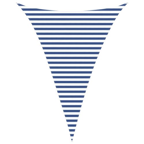 Слънчево платно за сянка Синьо и бяло 3 x 4 x 4 m