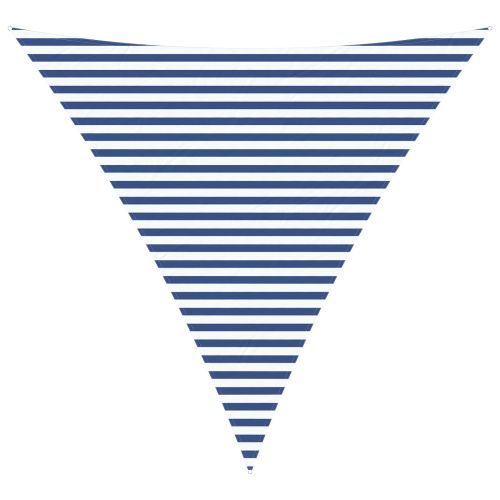 Слънчево платно за сянка Синьо и бяло 4 x 4 x 4 m