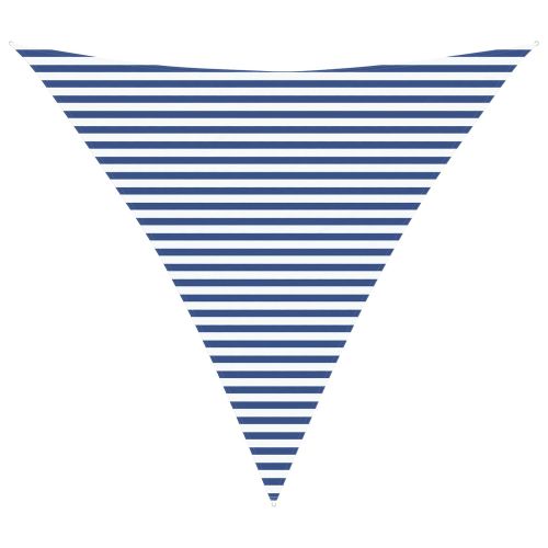 Слънчево платно за сянка Синьо и бяло 4,5 x 4,5 x 4,5 m