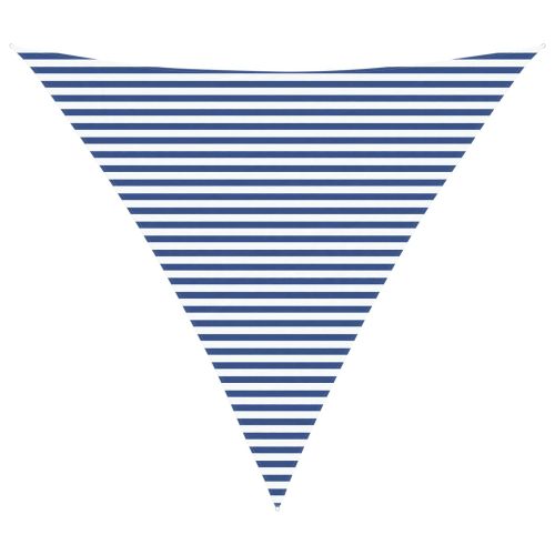 Слънчево платно за сянка Синьо и бяло 5 x 5 x 5 m