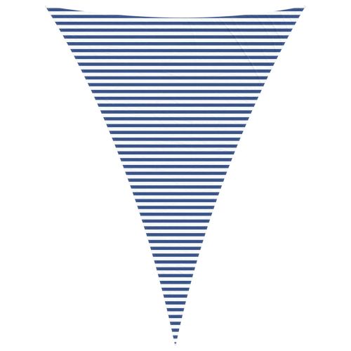 Слънчево платно за сянка Синьо и бяло 5 x 7 x 7 m