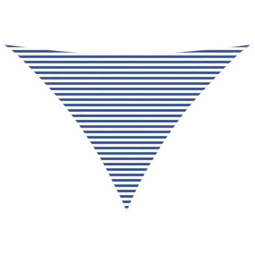 Слънчево платно за сянка Синьо и бяло 5 x 5 x 6 m